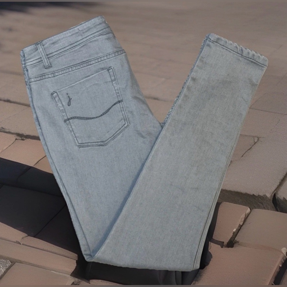 Joules Jeans Womens UK 12 US 8 Gray Skinny Leg Stretch Denim Monroe 30x31
